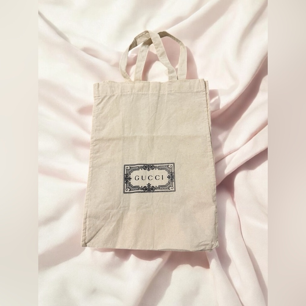 Gucci Beige Canvas Tote Dust Bag